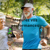 Montre connectée 2en1 écouteur bluetooth intégré activités sportives séniors